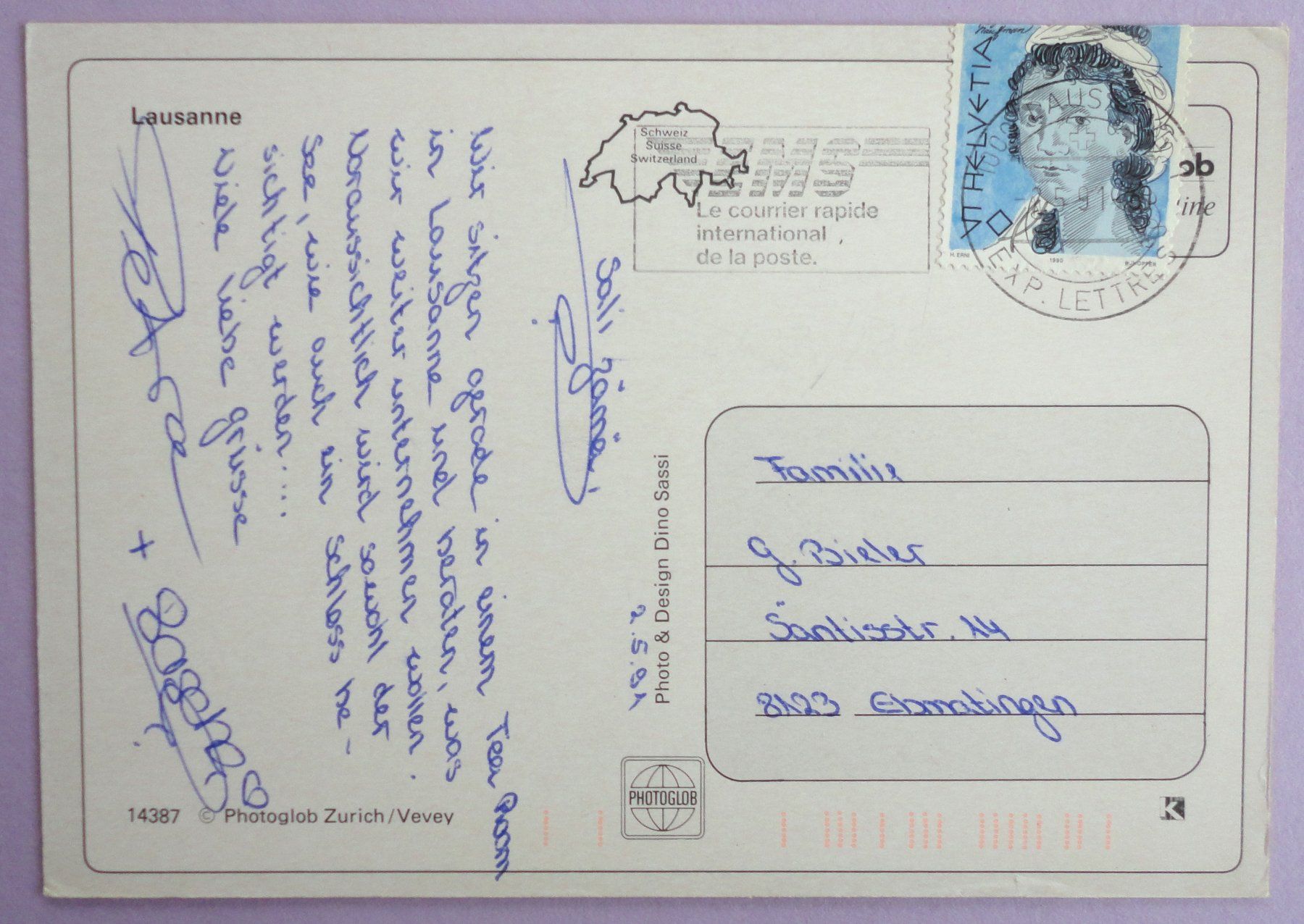 Cartoline postali: Lausanne – Usato da Fétigny venduto da Billy2miny 1
