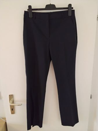 Pantalon tailleur élégant bleu marine C&A T38