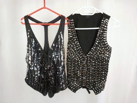 2 Pailletten Gilets - Yes or No & Only