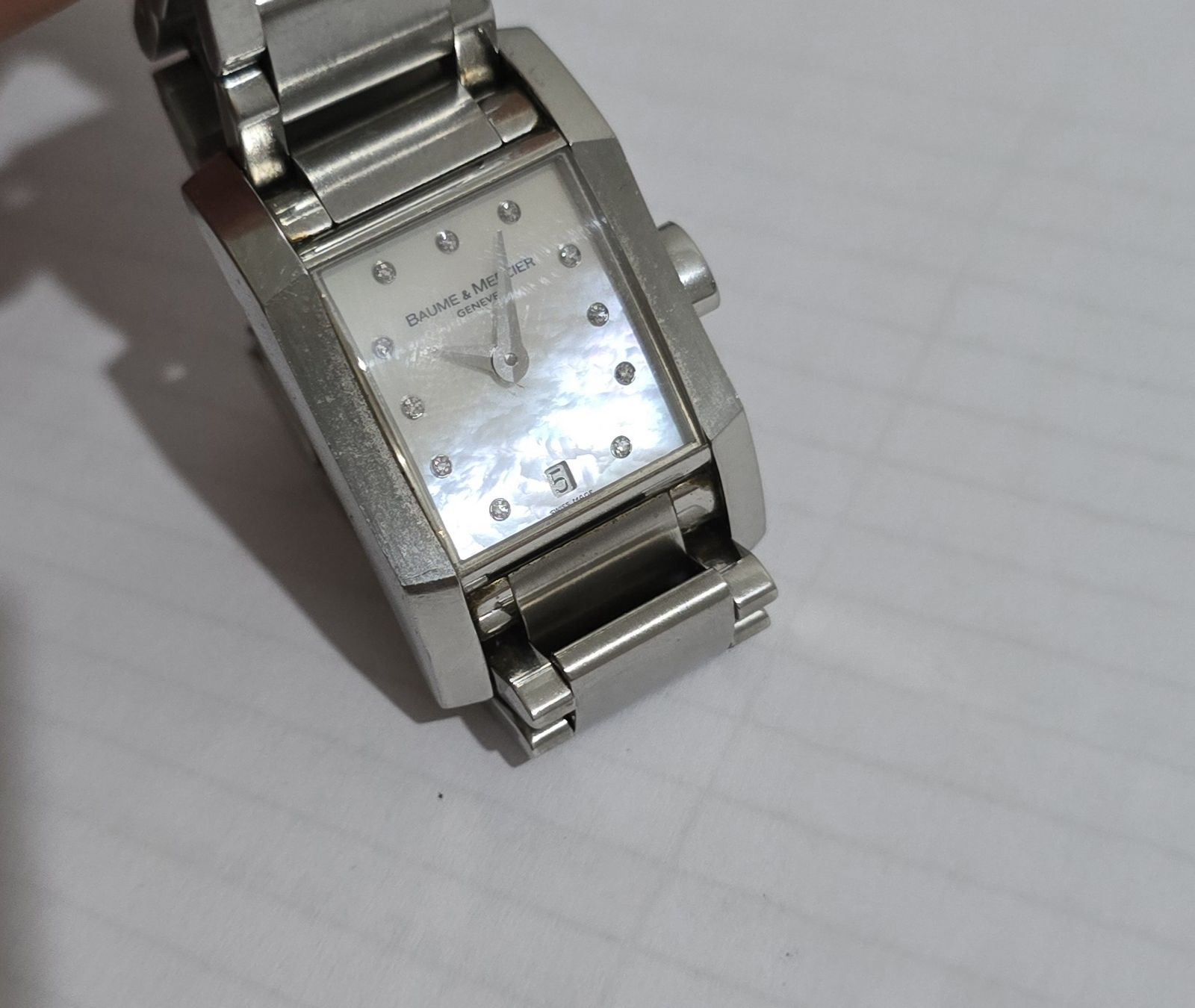 Baume & Mercier Orologi: Baume & Mercier Hampton Nacre & Diamants – Usato da Les Acacias venduto da watinjo 6