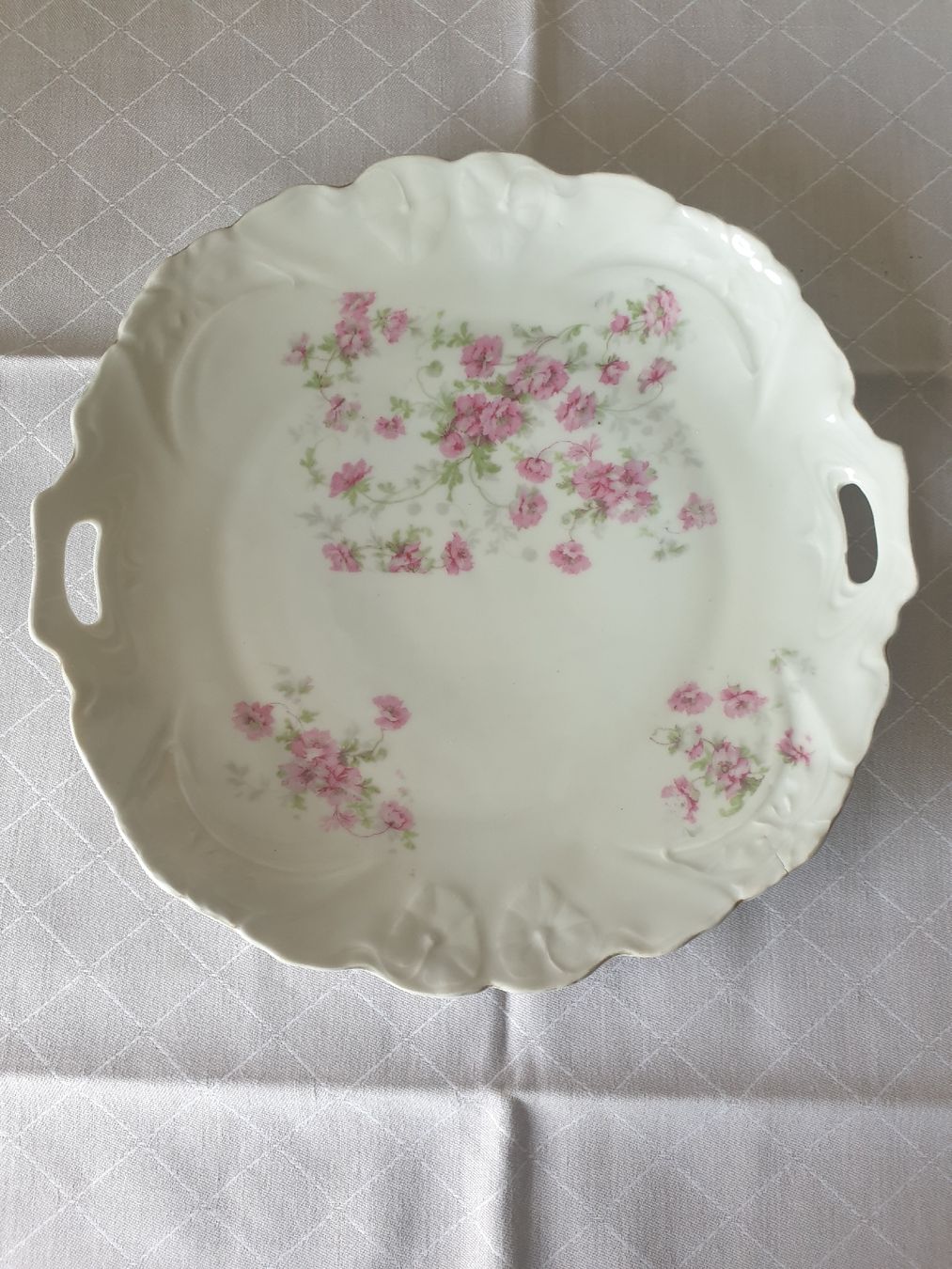 Servierplatten: Plat en porcelaine de Limoges – Gebraucht aus Vauderens von sylvieswiss