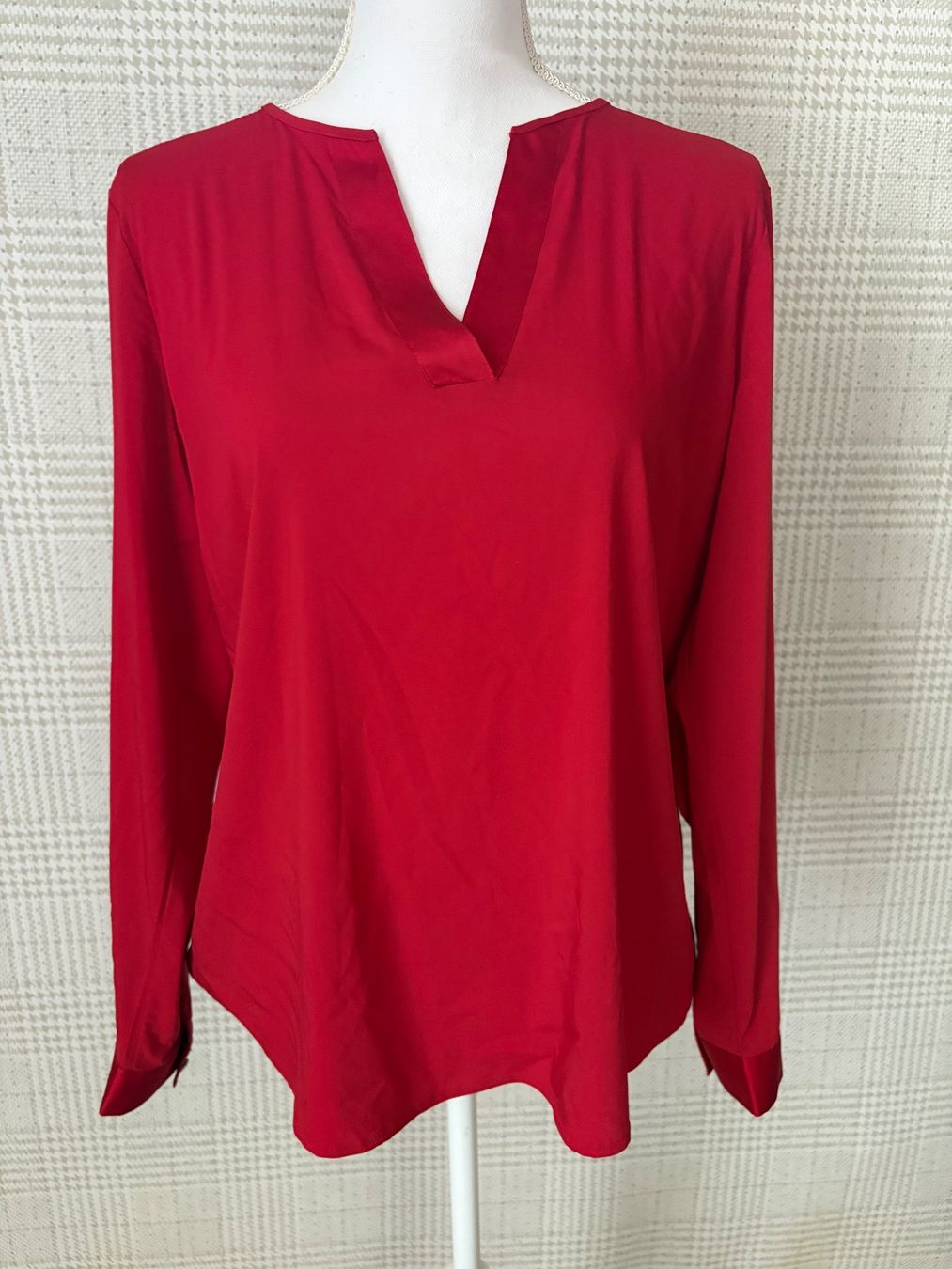 Comma Camicette: Elegante Comma Bluse, Grösse 40, Rot! – Usato da Winterthur venduto da Lepetitprince18