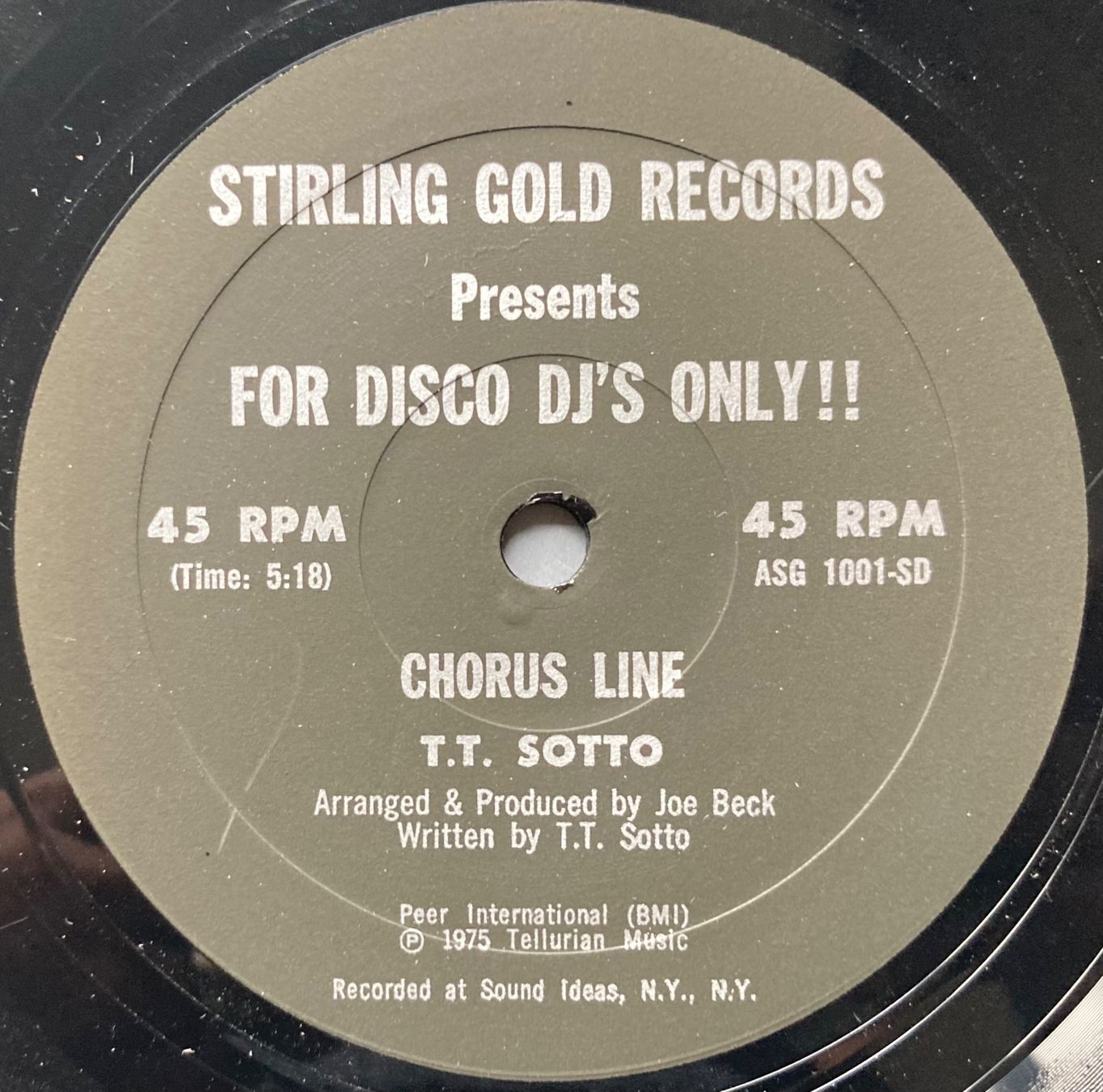 Dischi in vinile: TITTI SOTTO - CHORUS LINE – Usato da Poliez-Pittet venduto da Newtown-Records 2