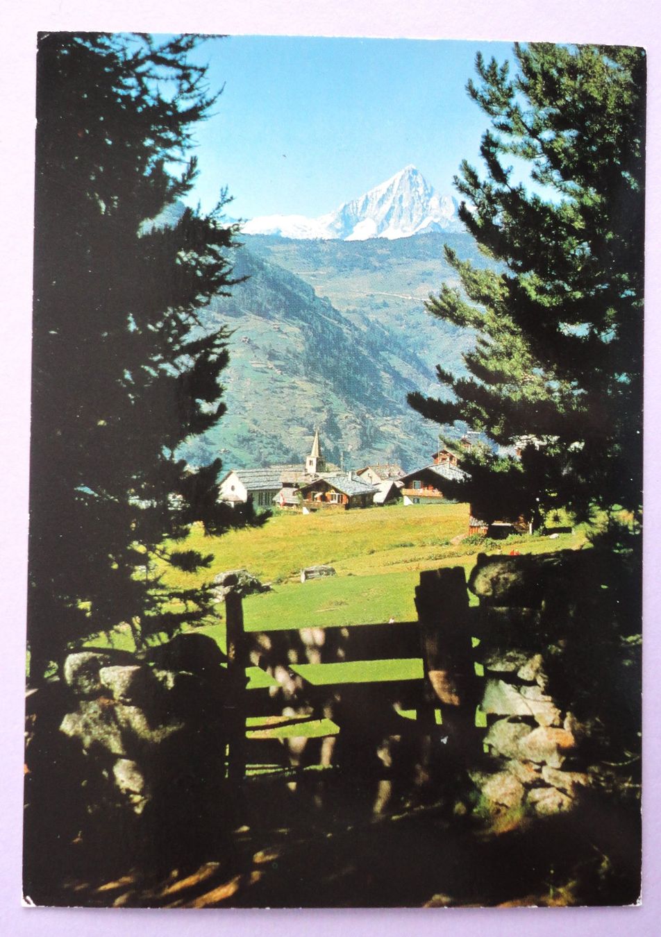 Cartoline postali: Grächen, Wallis (1620 m ü.M.) – Usato da Fétigny venduto da Billy2miny