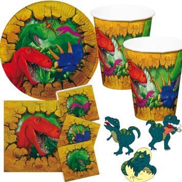 Altro per bambini: Partyset - Partygeschirr T-Rex – Nuovo e nell'imballaggio originale da Wetzikon ZH venduto da shoo-shoos