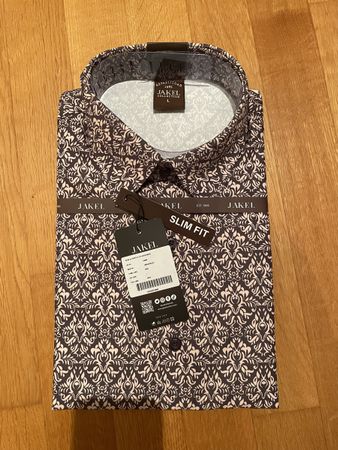 JAKEL Herrenhemd, Grösse L, Slim Fit, Neu mit Etikett.