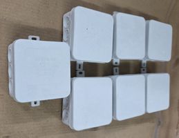Verteilerdose mit Klemmen Weiss 7 Stk. Neu