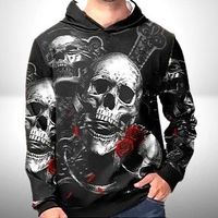 ☠️🖤 Lässiger Hoodie mit abstraktem Print – Größe XXXL🌟☠️