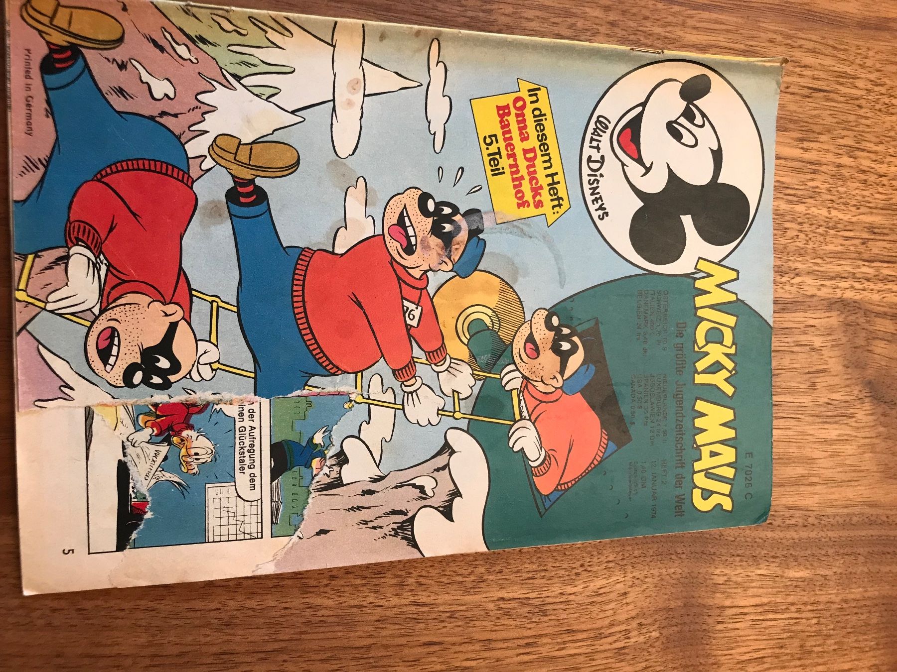 Fumetti: 1 Micky Maus Heft - 12.1.1974 – Usato da Interlaken venduto da StephanJJ66