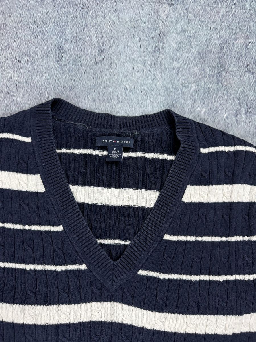 Tommy Hilfiger Pulls & Sweat-shirts: Tommy Hilfiger Pullover gestreift V Ausschnitt Grösse M  – D'occasion à Luzern par kim221080 1