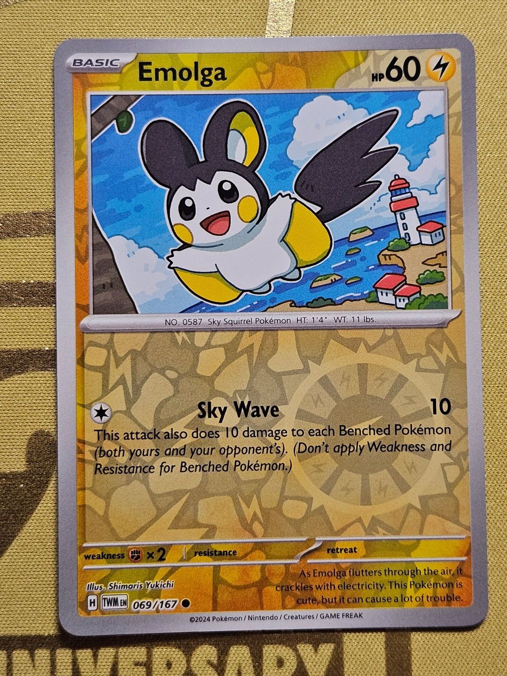 Pokémon Carte collezionabili: Twilight Masquerade - Emolga 069/167 EN – Usato da Bellinzona venduto da Pokemarco