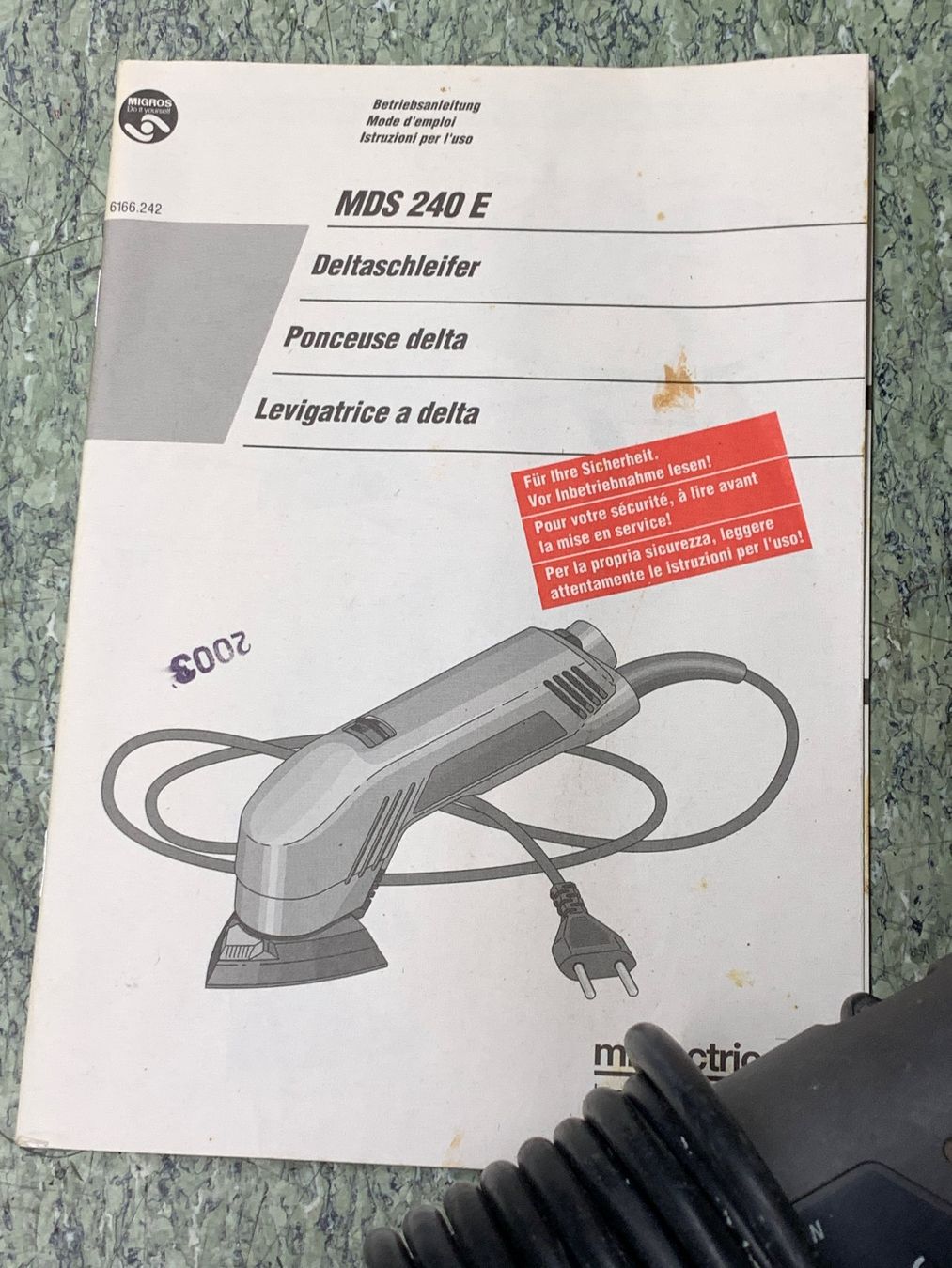 Smerigliatrici & Lucidatrici: Schleifmaschine Deltaschleifer Miolectric MDS 240 E  = Bosch – Usato da Rickenbach SZ venduto da Frickler 2