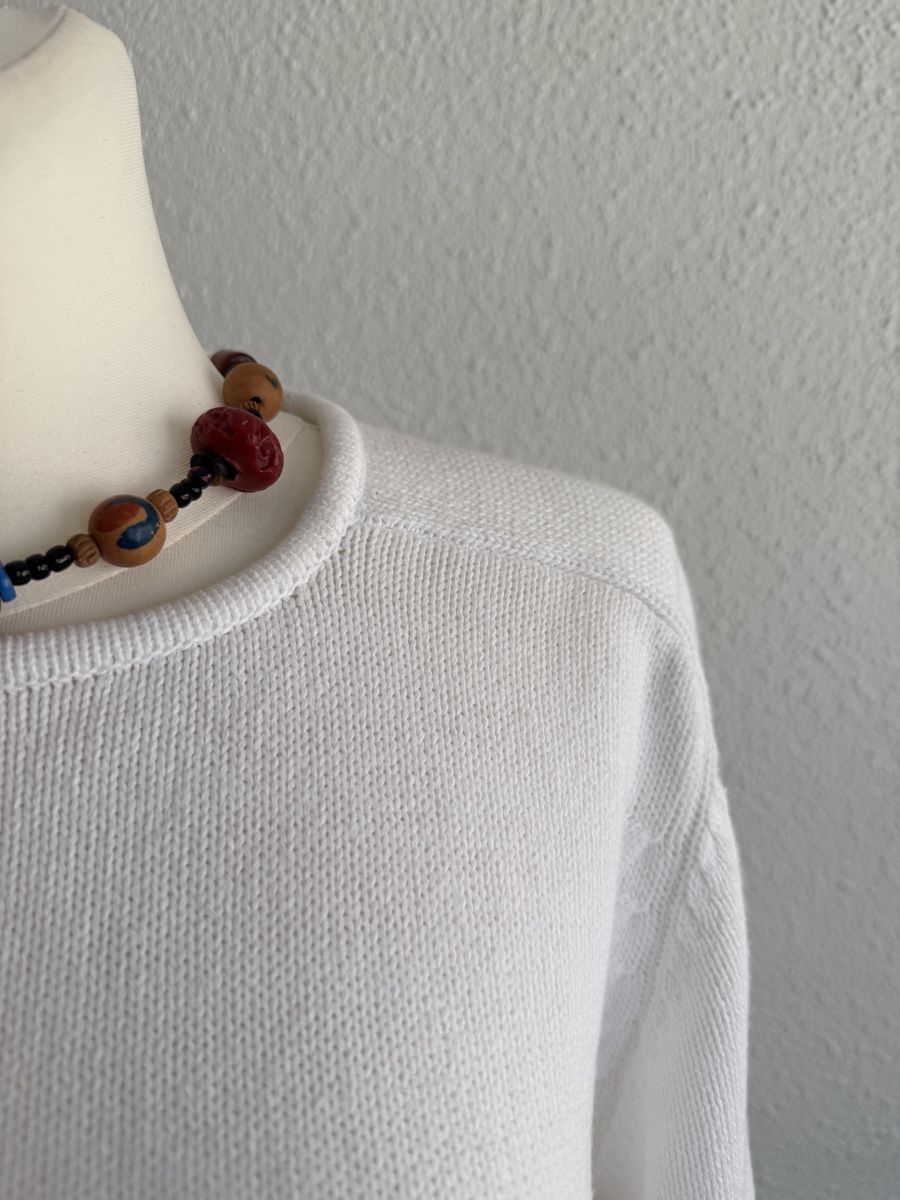 Pullover & Sweatshirts: Vintage white Sweater with Button Back Detail – Gebraucht aus Knonau von Grapesvintage 6