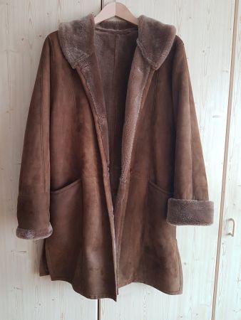 Ledermantel Damen braun