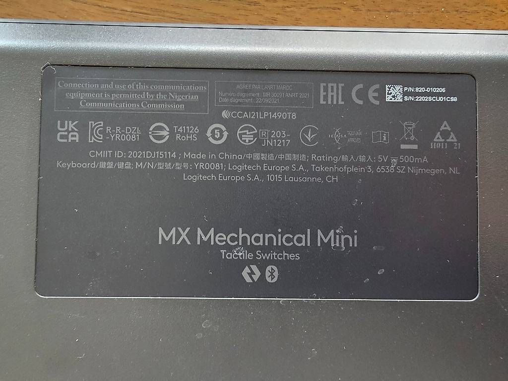 Tastaturen: Logitech MX Mechanical Mini CH Tactile Quiet Graphite – Gebraucht aus Dietlikon von Bonamesa 1