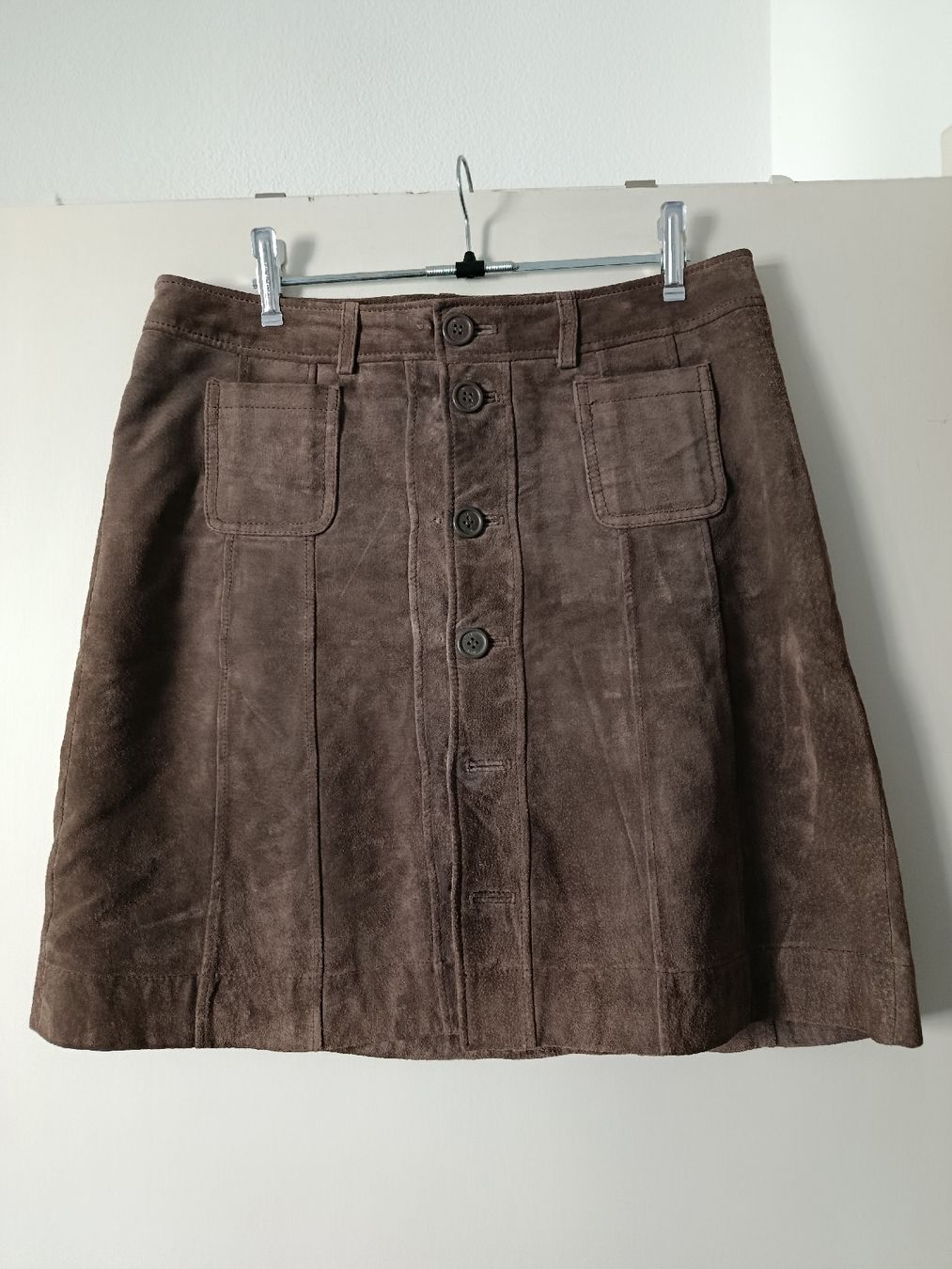 H&M Gonne: Cooler Lederrock sandfarben Gr. 40 – Usato da Basel venduto da Clay66