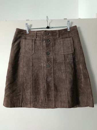 Cooler Lederrock sandfarben Gr. 40