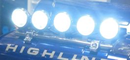 LED Scheinwerfer Bausatz (chrom)