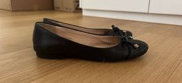 Schwarze Leder Ballerinas Aldo Grösse 36