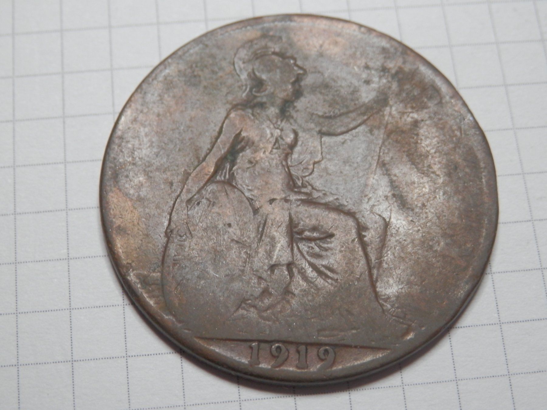 Tutti le monete: Großbritannien 1 Penny, 1919 – Usato da Weiach venduto da weiach81