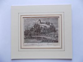 Burgdorf Schloss und Pfarrkirche Kupferstich