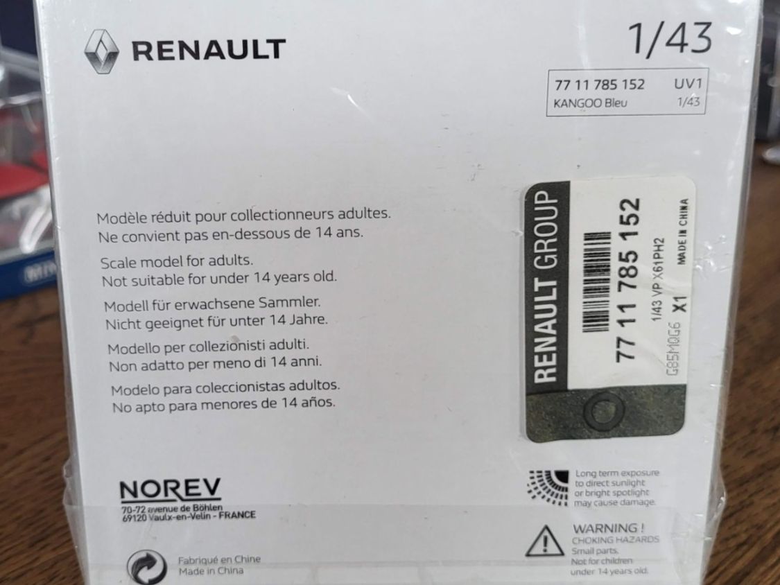 Norev Modellini d'auto: Renault Kangoo 1:43 Norev – Usato da Rothrist venduto da Juana5 4