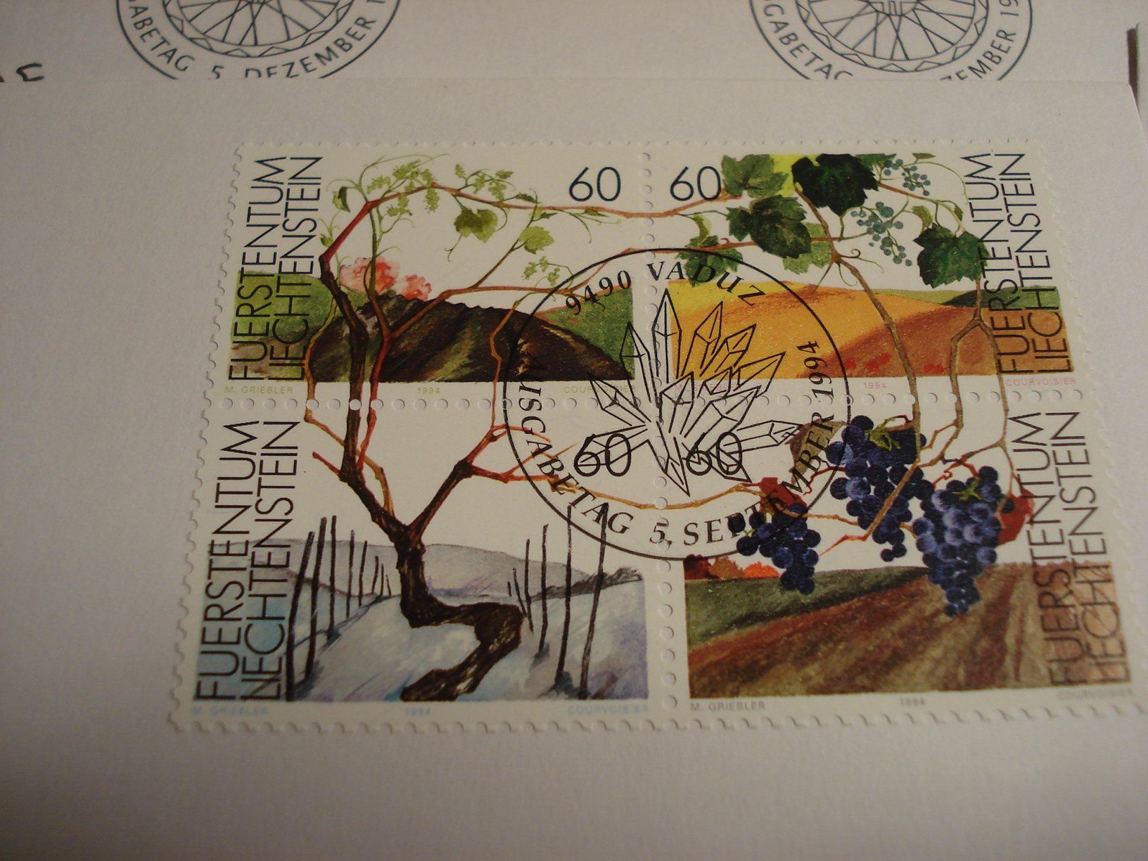 Tous les timbres: Liechtenstein Set FDC 1994, 8 Belege – D'occasion à Niederwil AG par morostahu