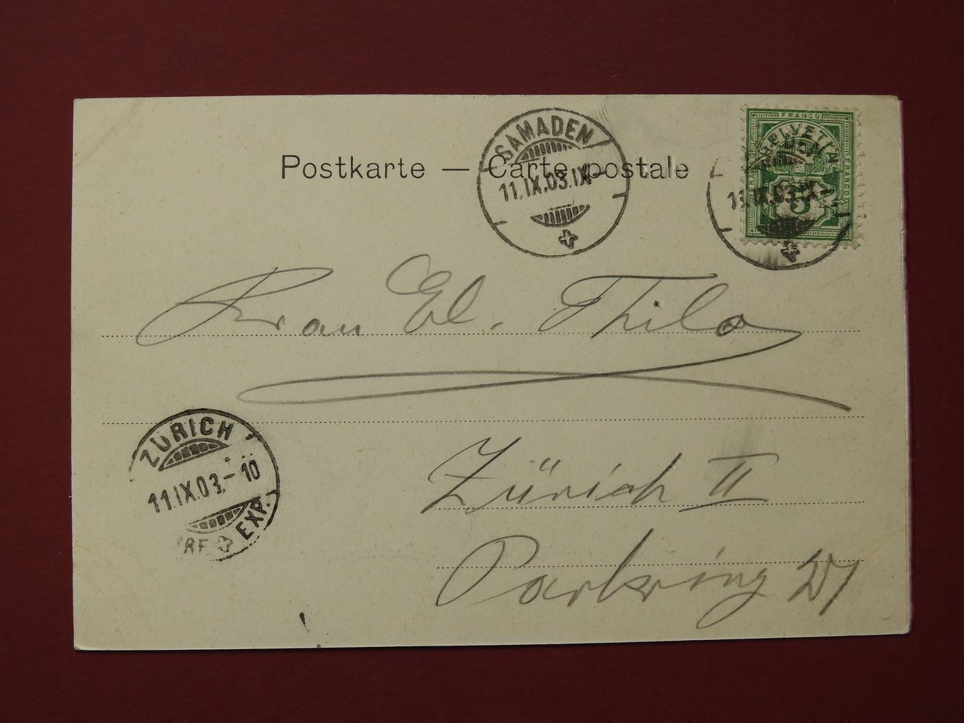 Cartoline postali: AK von  Samaden – Usato da Rain venduto da 999-800-K 1