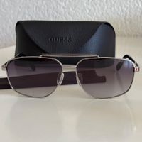 Guess Sonnenbrille Herren Silber/Grau mit Etui, Top Zustand!