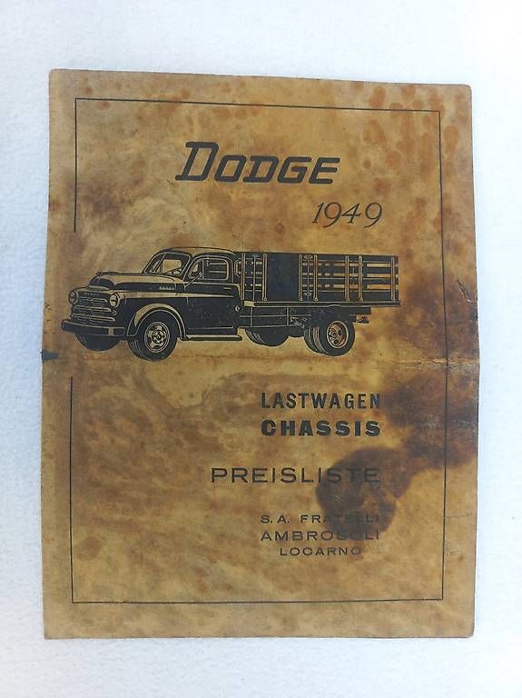 Autres accessoires p. véhicule: Dodge 1949 Lastwagen Chassis – D'occasion à Frauenkappelen par Chruetzhubel