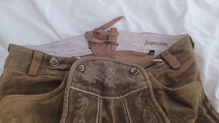 Lederhose Angermaier braun Grösse 44- 46 sehr guter Zustand