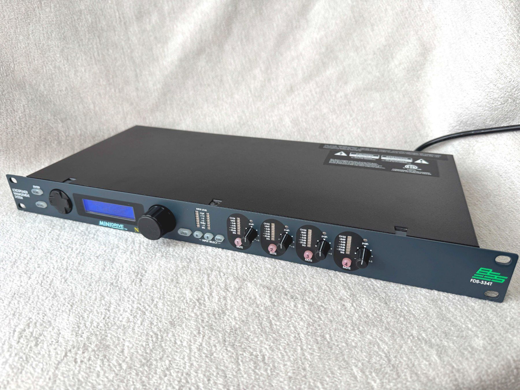 Equalizzatori: BSS FDS-334T Minidrive Loudspeaker Management System - top – Usato da Zürich venduto da Malco0