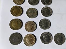 13 x 10 alte Rappen Münzen, guter Zustand, Sammlerstück