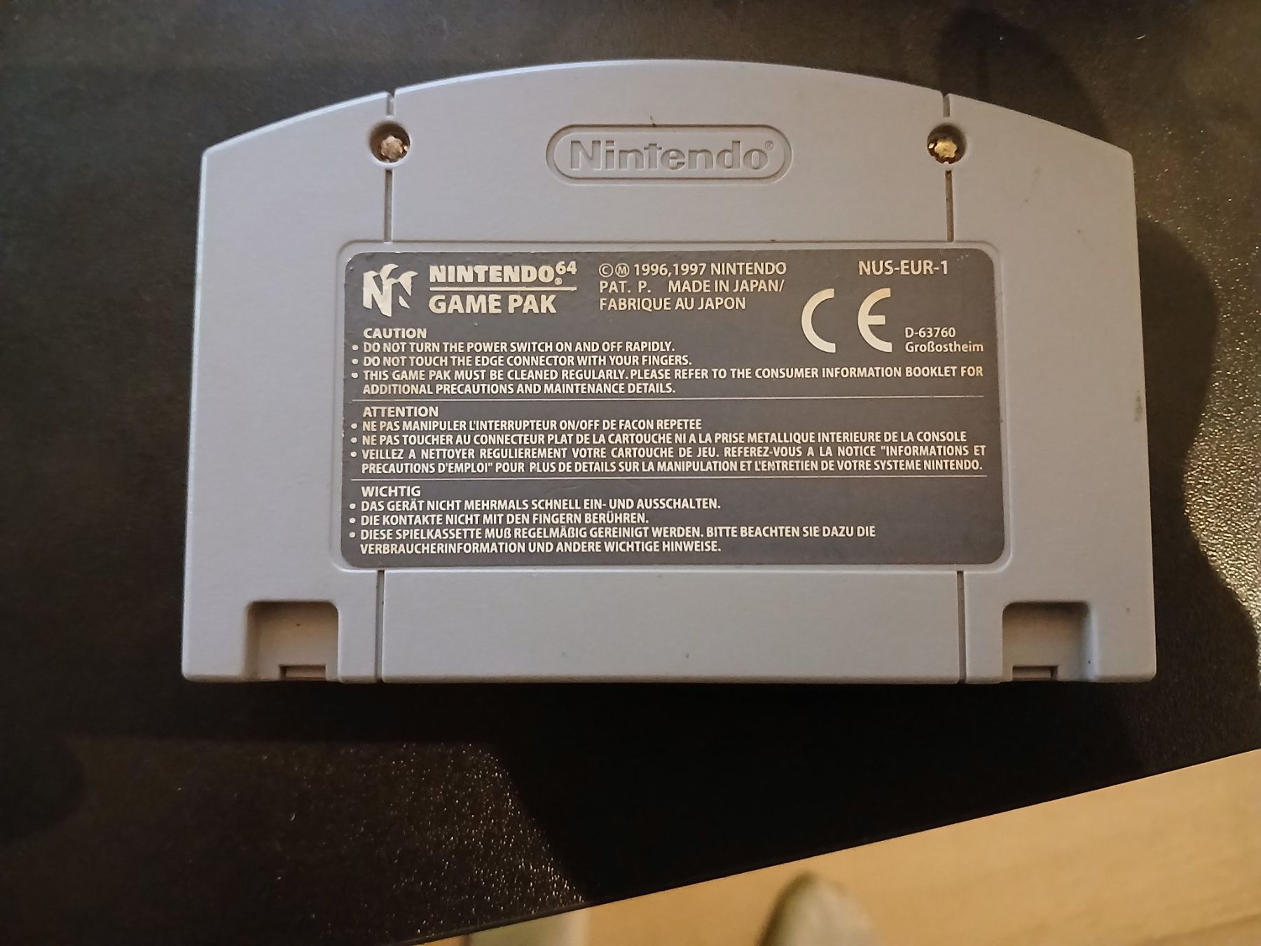 Nintendo Giochi: Super mario 64 N64 – Usato da Monthey venduto da Micro-ondesGame 1