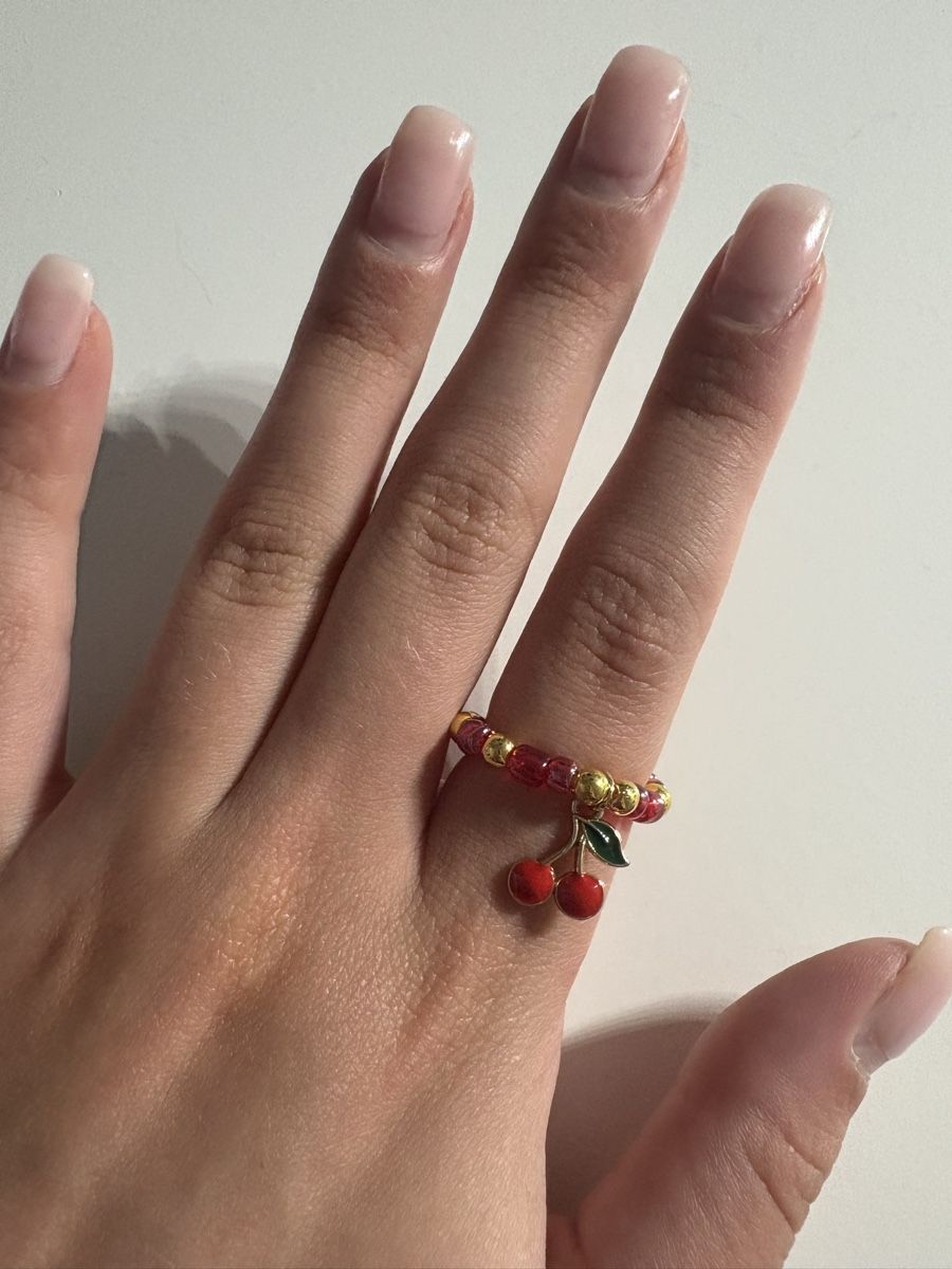 Anelli: Süsser Kirschen Ring🍒 Handgemacht, Neu, Elastisch – Nuovo (secondo la descrizione) da Winterthur venduto da nik_pr58 1