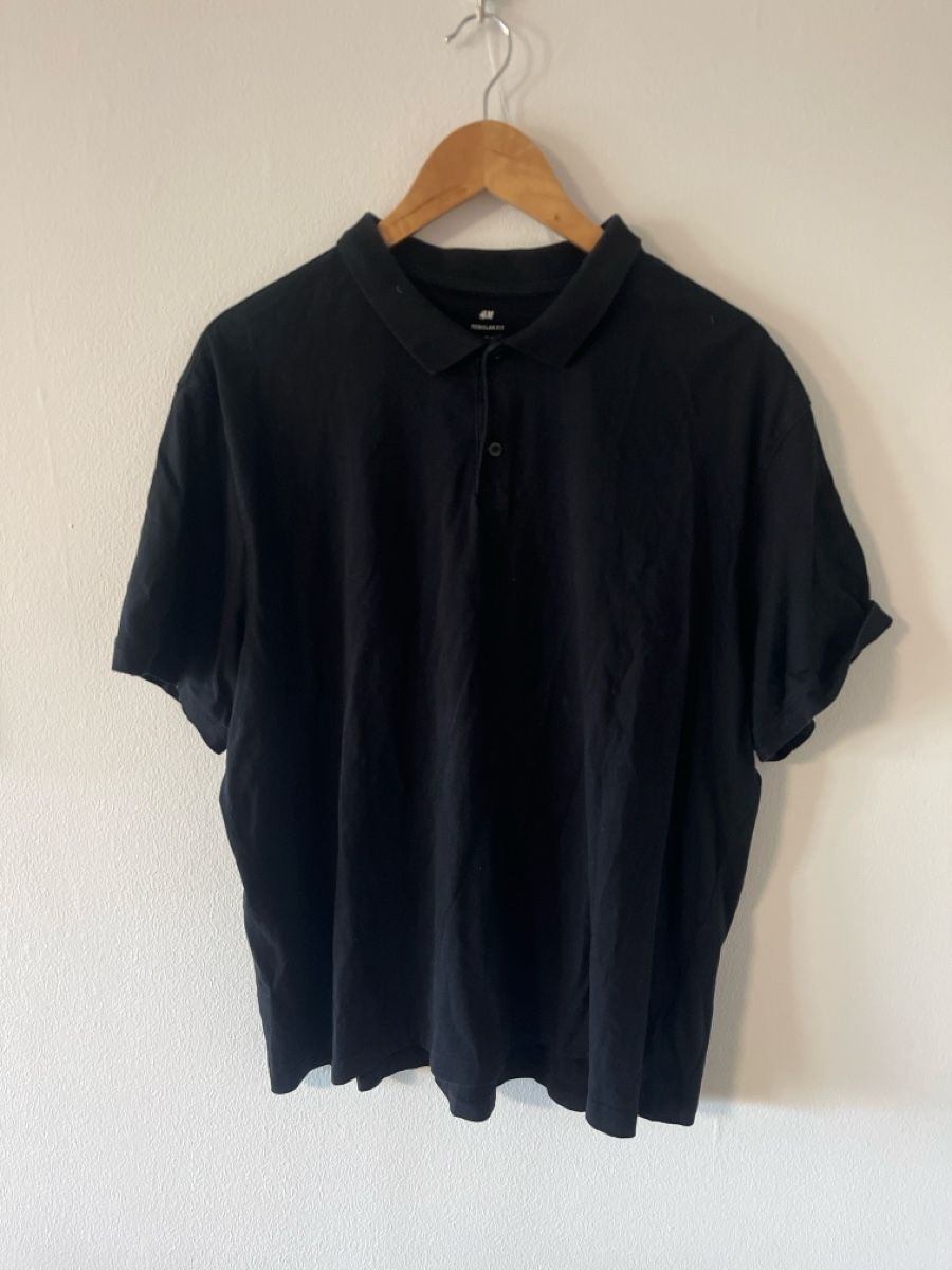 H&M Magliette Polo: Polo H&M noir XL regular fit  – Usato da Bern venduto da pie_mdk2