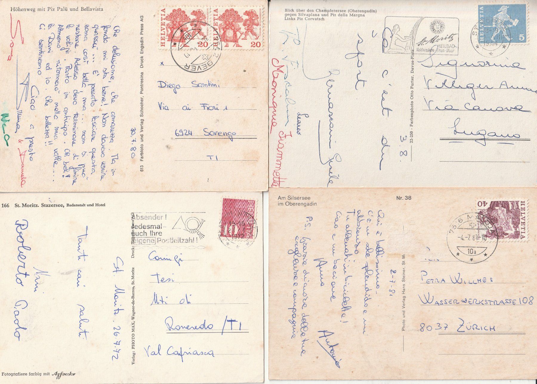 Cartoline postali: 20 AK Landschaften Engadin – Usato da Lumbrein venduto da made02 3