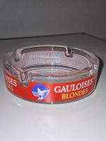 Gauloises Blondes Werbe-Aschenbecher Glas Vintage
