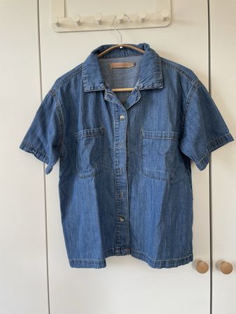 Denim Project Jeanshemd Kurzarm – Grösse XS – 100% Baumwolle