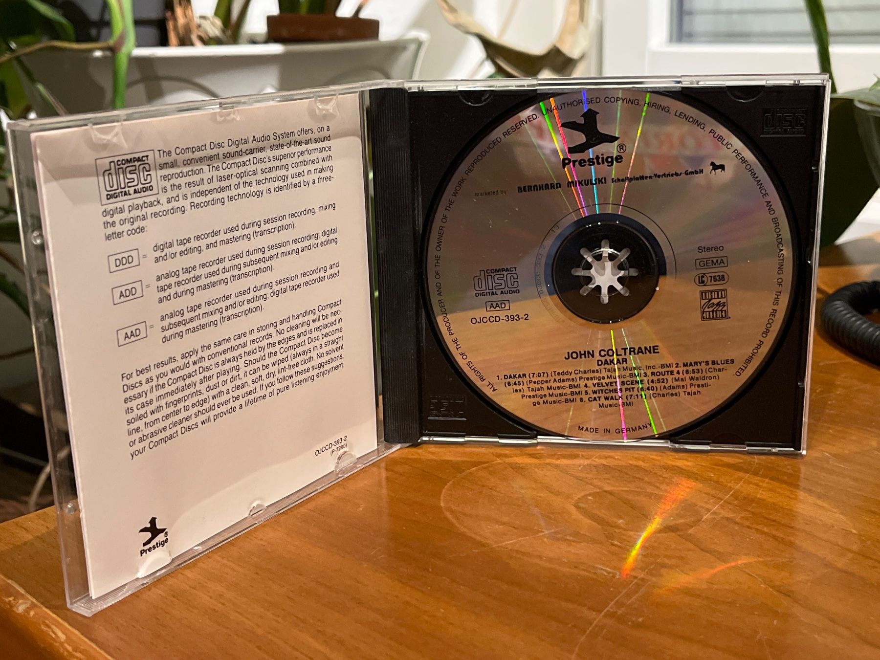 CD: John Coltrane - Dakar - SJO – Usato da Küsnacht ZH venduto da swisssales.net 2
