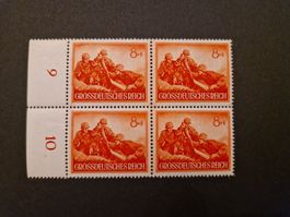 Deutsches Reich Viererblock Briefmarken postfrisch