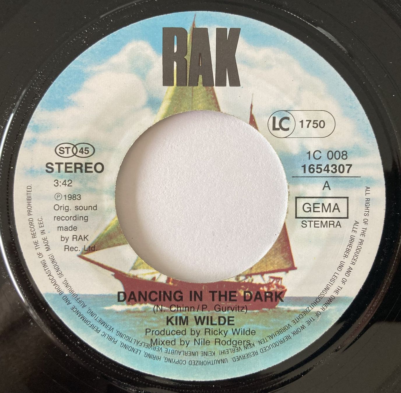 Dischi in vinile: KIM WILDE - DANCING IN THE DARK – Usato da Bottens venduto da hotter-than-hell 2