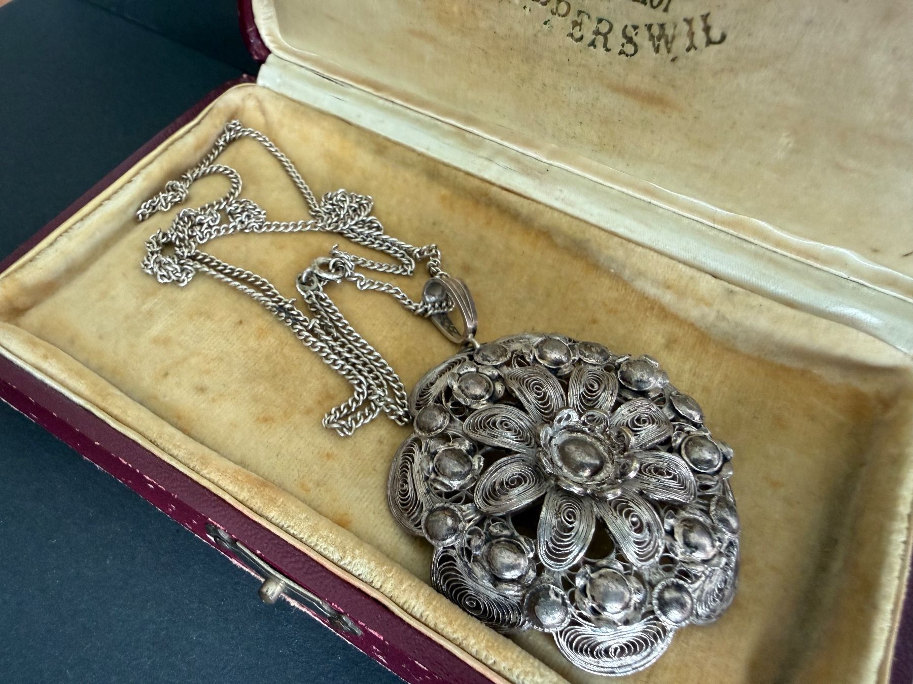 Ketten: Antike Trachtenschmuck Silber Kette 800 – Gebraucht aus Spiegel b. Bern von Rogger72 2