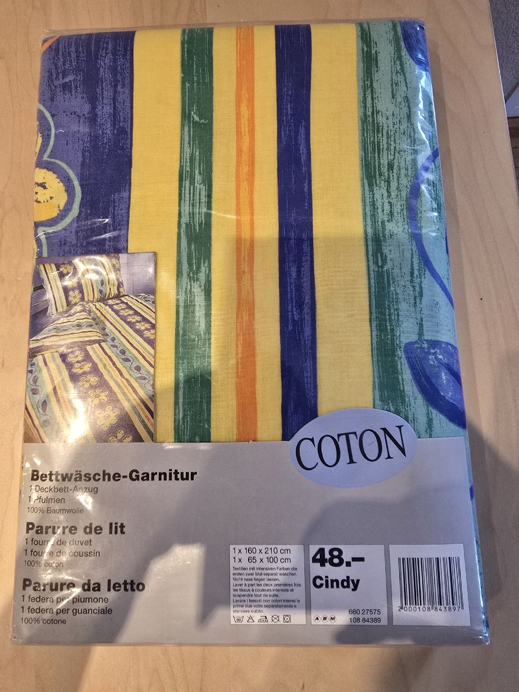Biancheria da letto: Parure de lit Cindy, neuve, coton – Nuovo e nell'imballaggio originale da Bossonnens venduto da zla_cg8d