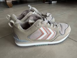 Hummel Sneaker Damen, beige/orange, Gr 39 EUR