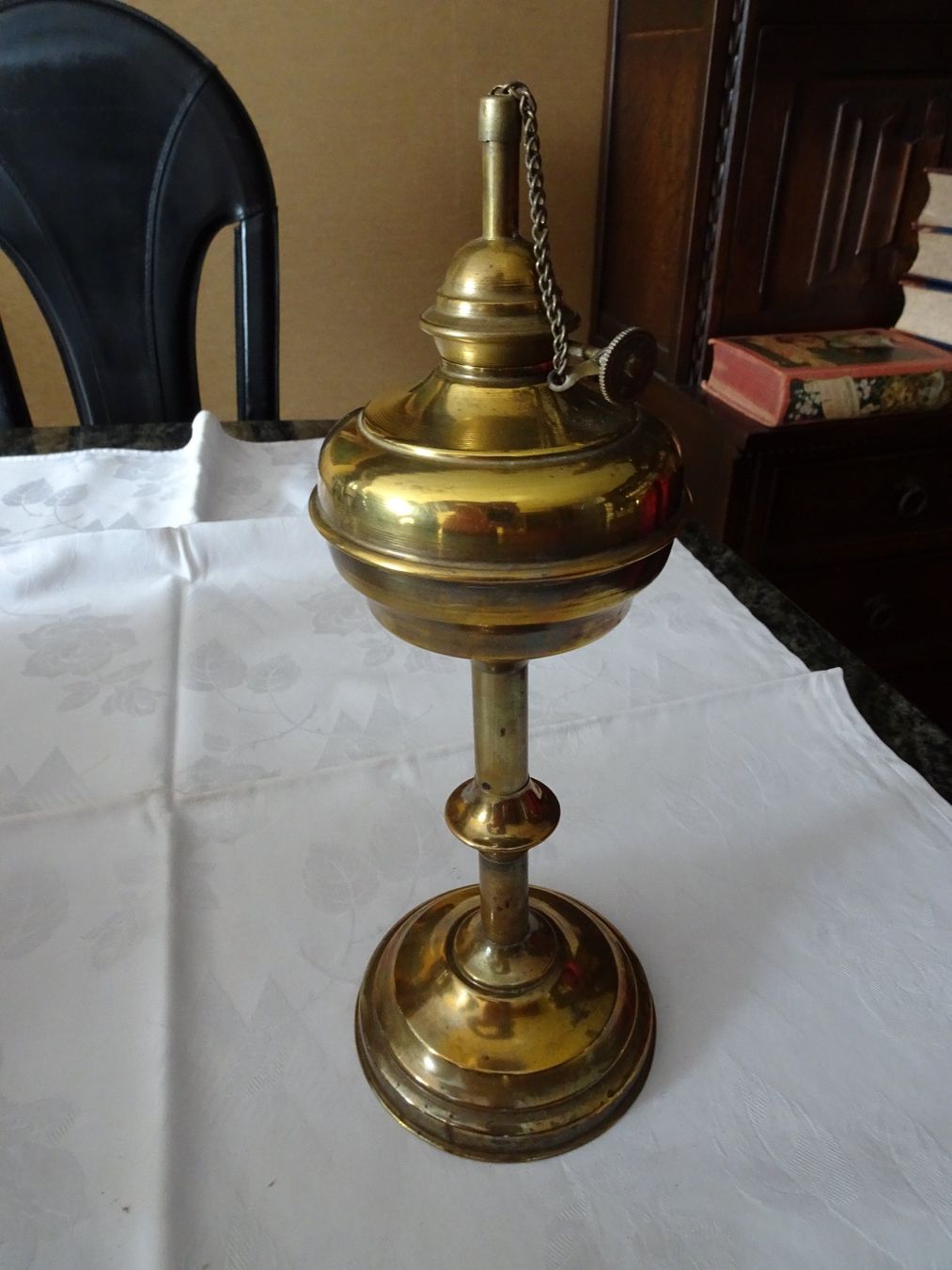 Lampade: Oellampe Messing antik – Usato da Vitznau venduto da Mina60 1