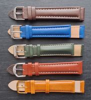5 x Uhrenband, verschiedene Farben (Bandanstoss: 18 mm)