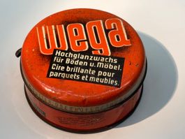 WEGA Hochglanzwachs Blechdose Vintage Rarität, leer, alt