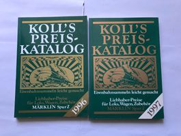 koll‘s preiskatalog 2 stück, 1996, 1997 für modelleisenbahne