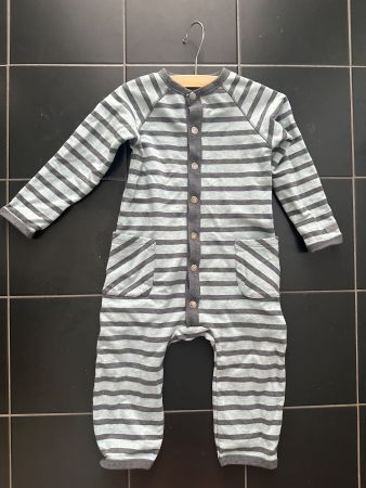 Baby-Overall von Bellybutton – Grau-Hellblau 86 – Neu